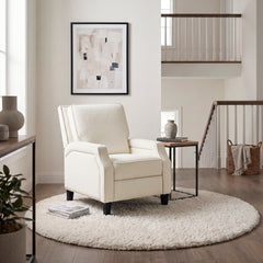 Berenson Silver Push Back Reclining Chair - Ornate Home