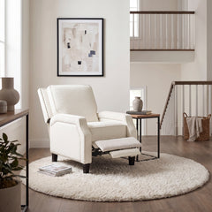 Berenson Silver Push Back Reclining Chair - Ornate Home