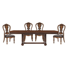 Bergen Brown 5pc Dining Set - Ornate Home