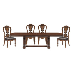 Bergen Brown 5pc Dining Set - Ornate Home