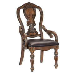 Bergen Dark Oak Arm Chair (Set of 2) - Ornate Home