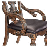 Bergen Dark Oak Arm Chair (Set of 2) - Ornate Home