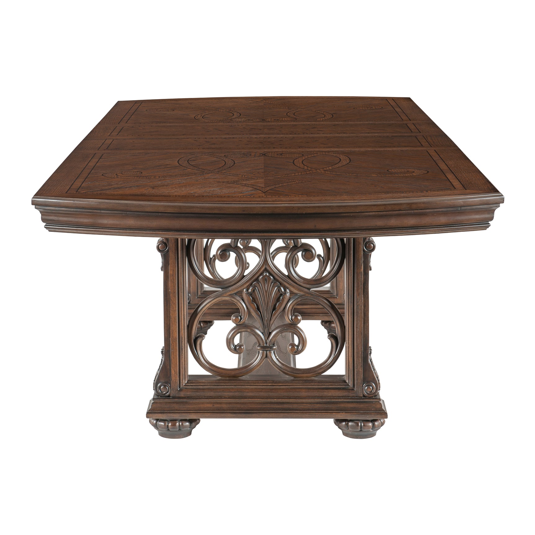 Bergen Dark Oak / Brown 5-piece Dinig Table Set - Ornate Home