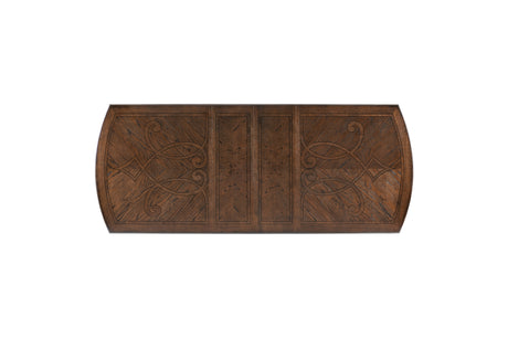 Bergen Dark Oak/Brown 7-Piece Dining Table Set - Ornate Home