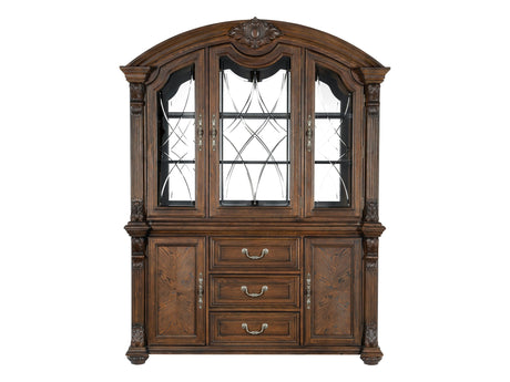 Bergen Dark Oak Buffet & Hutch - Ornate Home