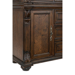Bergen Dark Oak Buffet & Hutch - Ornate Home