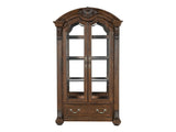 Bergen Dark Oak Curio - Ornate Home