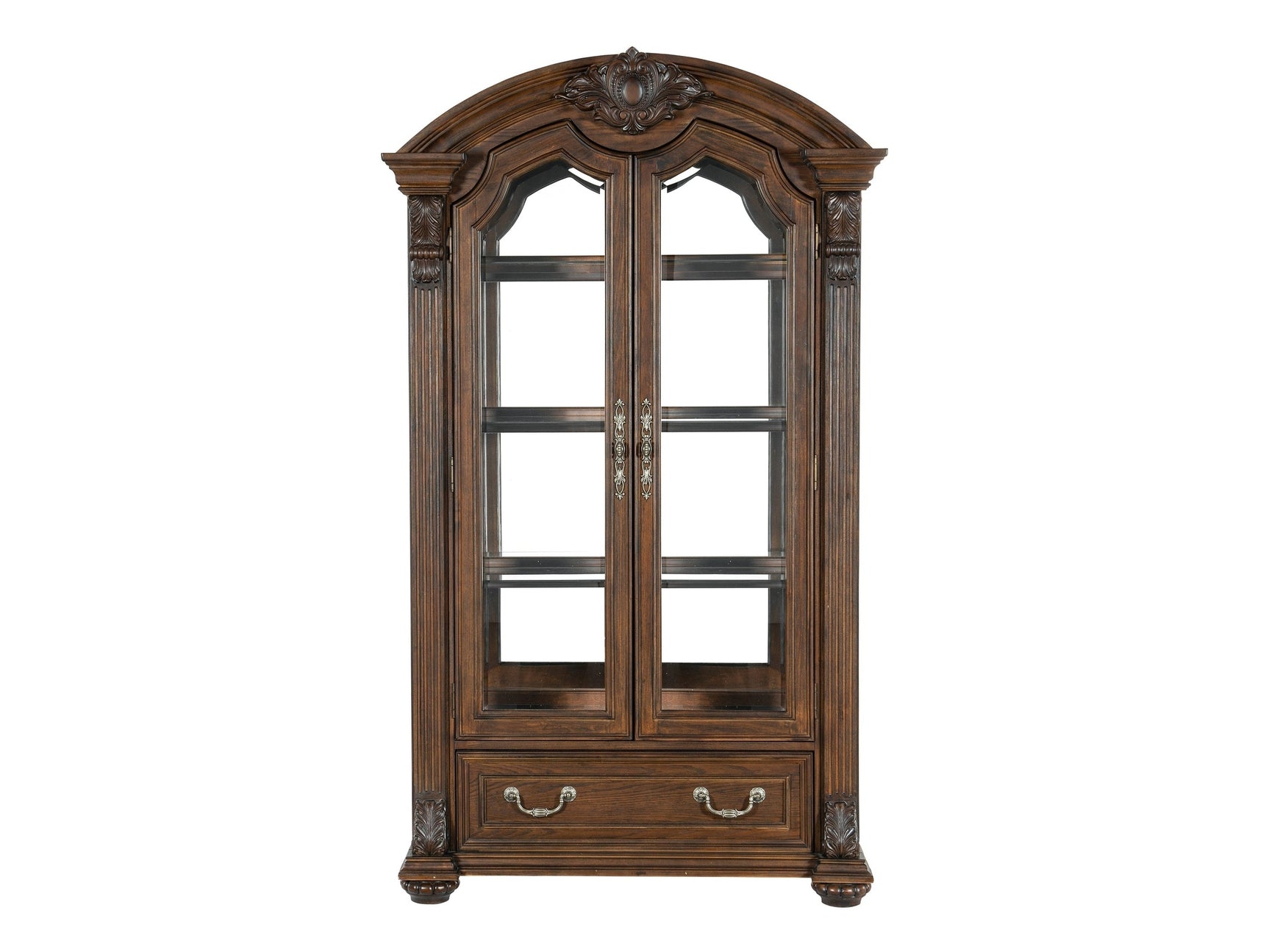 Bergen Dark Oak Curio - Ornate Home