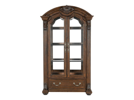 Bergen Dark Oak Curio - Ornate Home