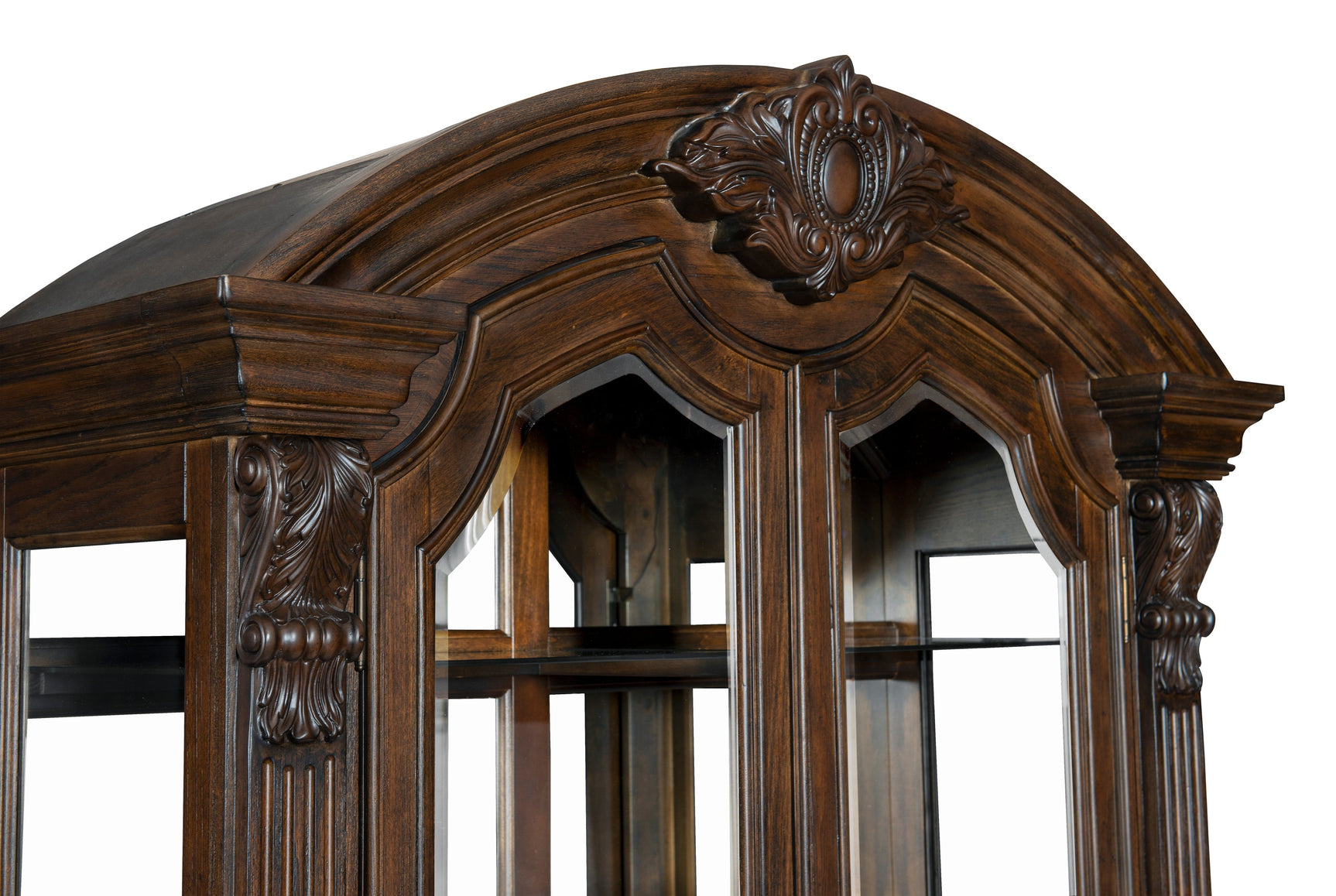 Bergen Dark Oak Curio - Ornate Home