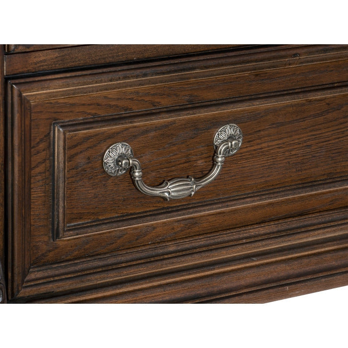 Bergen Dark Oak Curio - Ornate Home