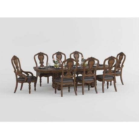 Bergen Dark Oak Dining Table - Ornate Home