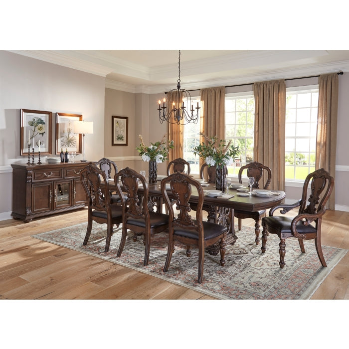 Bergen Dark Oak Dining Table - Ornate Home