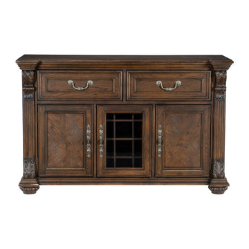 Bergen Dark Oak Server - Ornate Home
