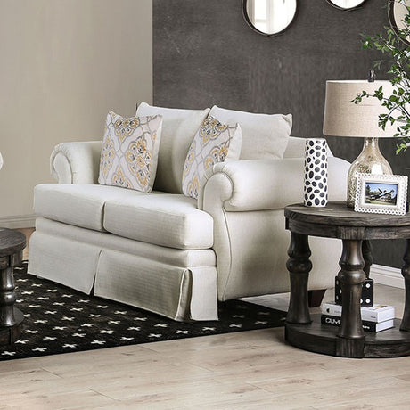 Bergen Ivory Loveseat - Ornate Home