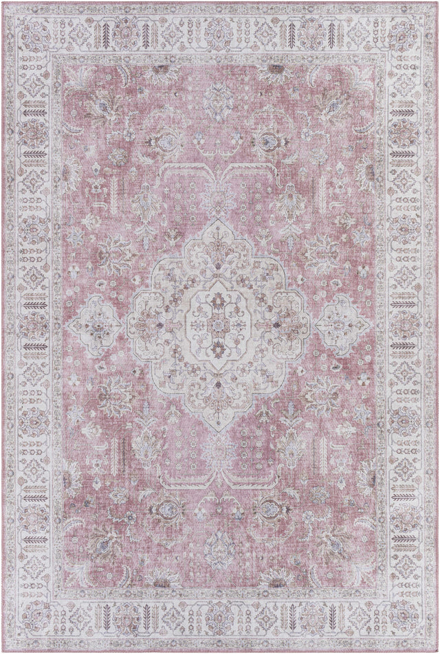 Bergman Distressed Red Area Rug - Ornate Home
