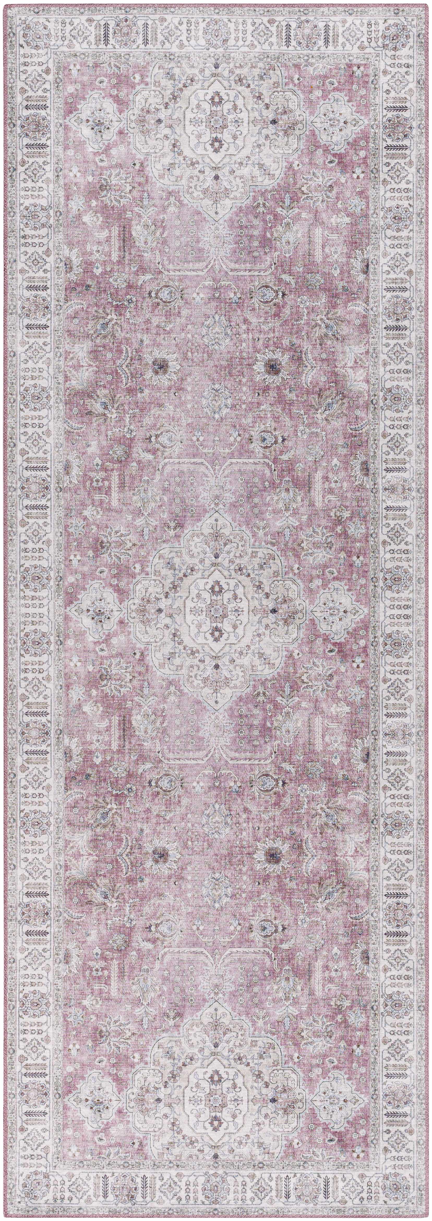 Bergman Distressed Red Area Rug - Ornate Home
