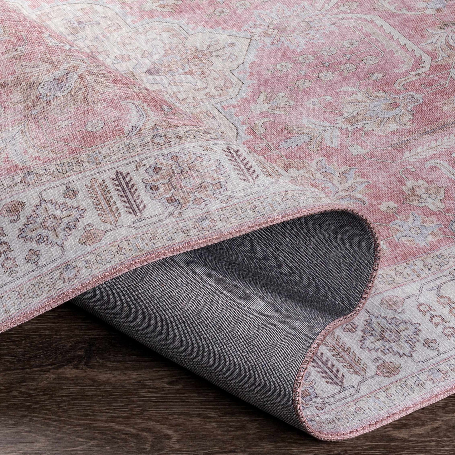 Bergman Distressed Red Area Rug - Ornate Home