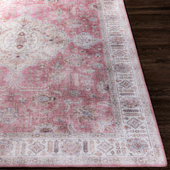 Bergman Distressed Red Area Rug - Ornate Home