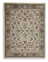 Beritham Blue/Brown/Beige Large Rug - Ornate Home