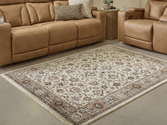 Beritham Blue/Brown/Beige Medium Rug - Ornate Home