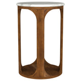 Berkeley White / Brown Side Table - Ornate Home