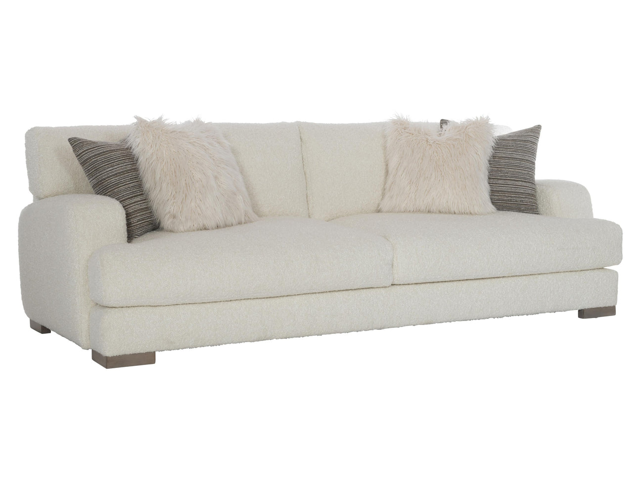 Berkeley White/Cream Fabric Sofa - Ornate Home