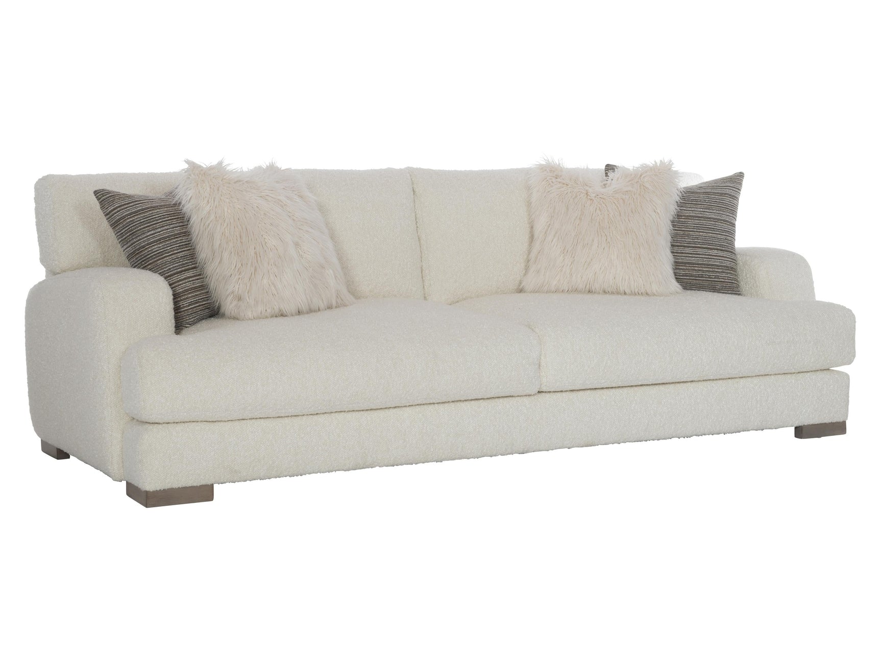 Berkeley White/Cream Fabric Sofa - Ornate Home