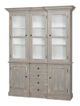 Berkshire Grey/Green Distressed Library Bookcase