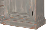 Berkshire Grey/Green Distressed Library Bookcase