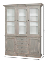 Berkshire Grey/Green Distressed Library Bookcase