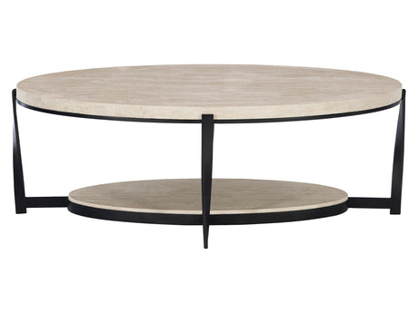 Berkshire Laminated Stone/Steel Cocktail Table (53" W) - Ornate Home