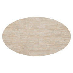 Berkshire Laminated Stone/Steel Cocktail Table (53" W) - Ornate Home