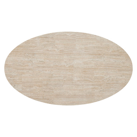 Berkshire Laminated Stone/Steel Cocktail Table (53" W) - Ornate Home