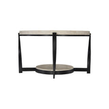 Berkshire Laminated Stone/Steel Cocktail Table (53" W) - Ornate Home