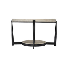 Berkshire Laminated Stone/Steel Cocktail Table (53" W) - Ornate Home