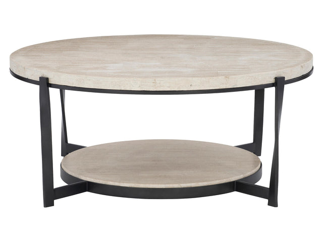 Berkshire Laminated Stone/Steel Cocktail Table - Ornate Home