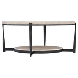 Berkshire Laminated Stone/Steel Cocktail Table - Ornate Home