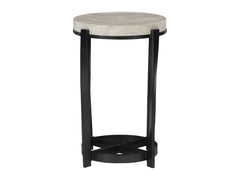 Berkshire Neutral Stone/Aged Pewter Accent Table - Ornate Home