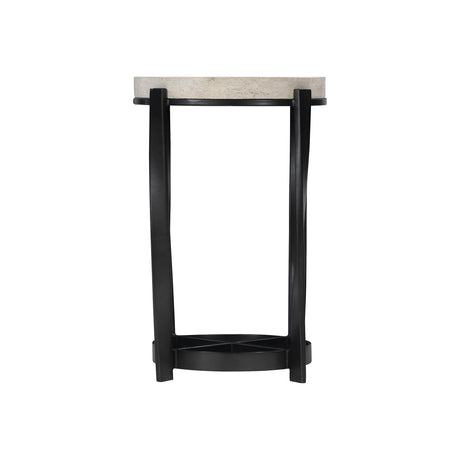 Berkshire Neutral Stone/Aged Pewter Accent Table - Ornate Home