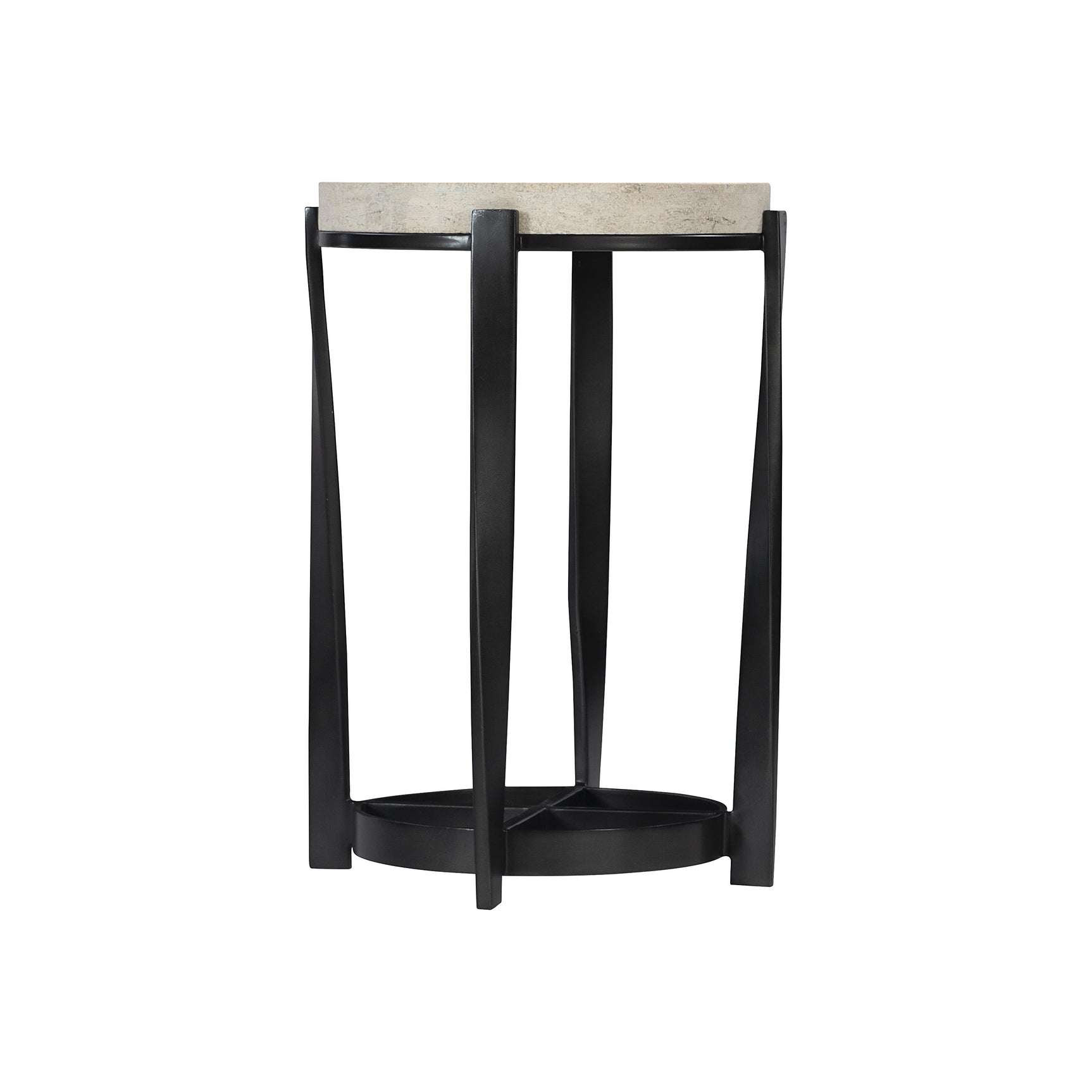 Berkshire Neutral Stone/Aged Pewter Accent Table - Ornate Home