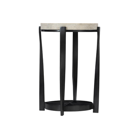 Berkshire Neutral Stone/Aged Pewter Accent Table - Ornate Home