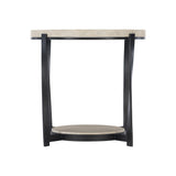 Berkshire Organic Neutral/Aged Pewter Side Table - Ornate Home