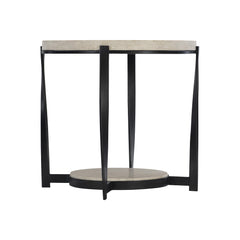 Berkshire Organic Neutral/Aged Pewter Side Table - Ornate Home