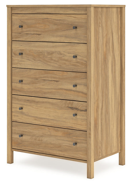 Bermacy Light Brown Chest of Drawers - Ornate Home