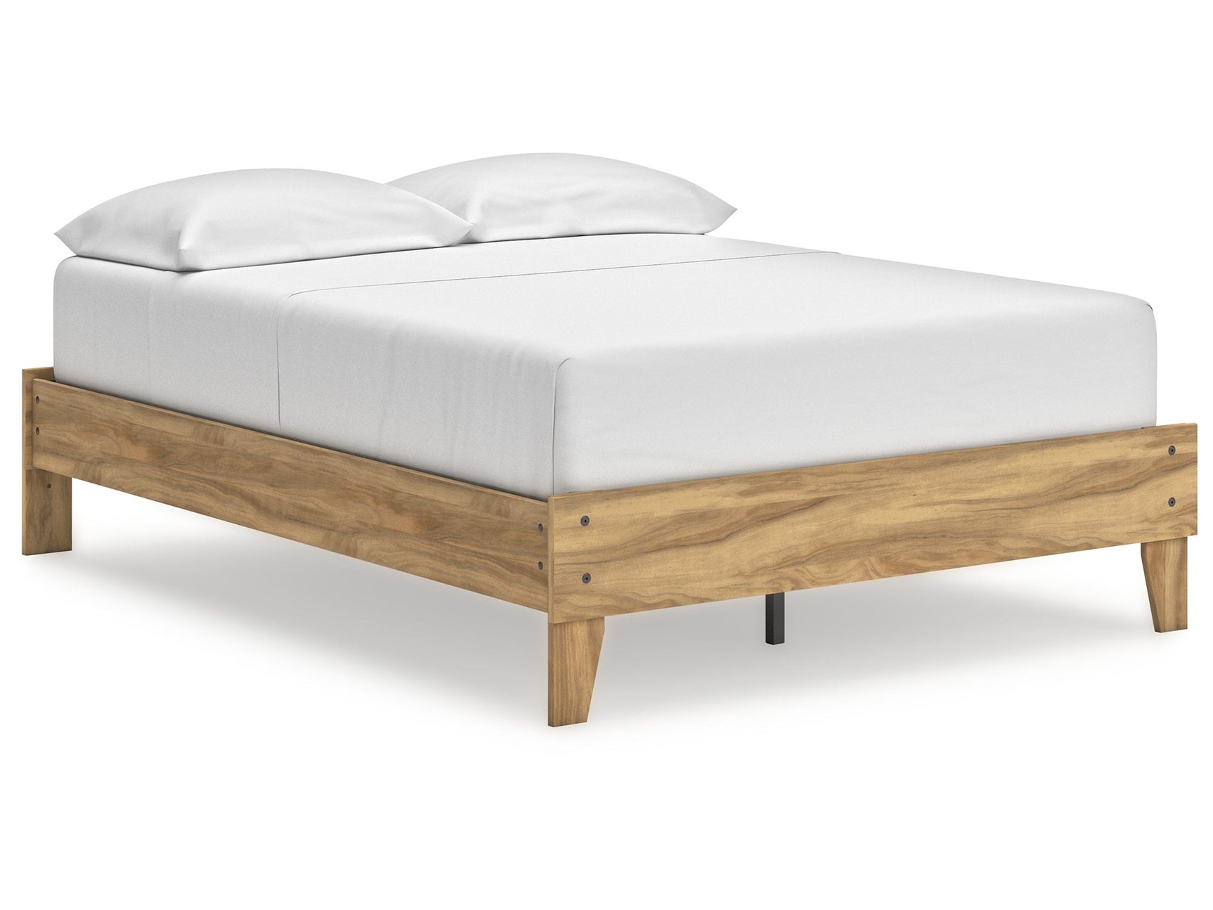 Bermacy Light Brown Full Platform Bed - Ornate Home