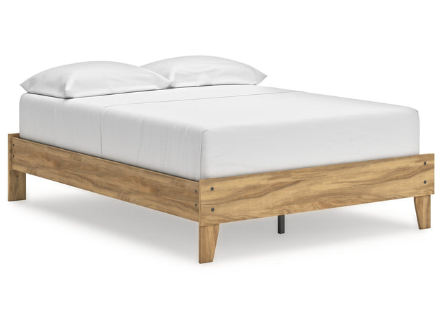 Bermacy Light Brown Full Platform Bed - Ornate Home