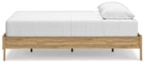 Bermacy Light Brown Queen Platform Bed (Online Special Price) - Ornate Home