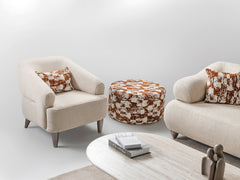 Bern Cream 3-pieces (Sofa & Loveseat & Chair) Living Room Set - Ornate Home