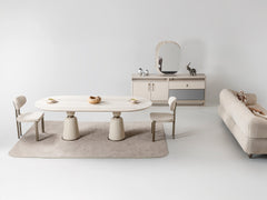 Bern Cream Dining Table - Ornate Home